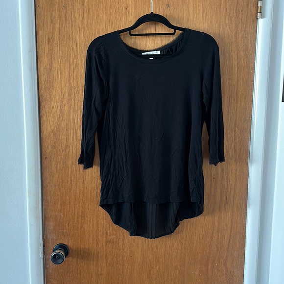 Rose and Olive Top with 3/4 Sleeves, Small - Picture 1 of 4